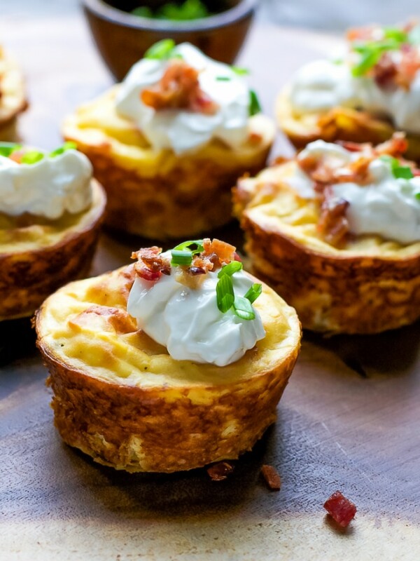 Muffin Tin Potato And Bacon Cups Recipe