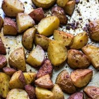 easy turmeric roasted potatoes
