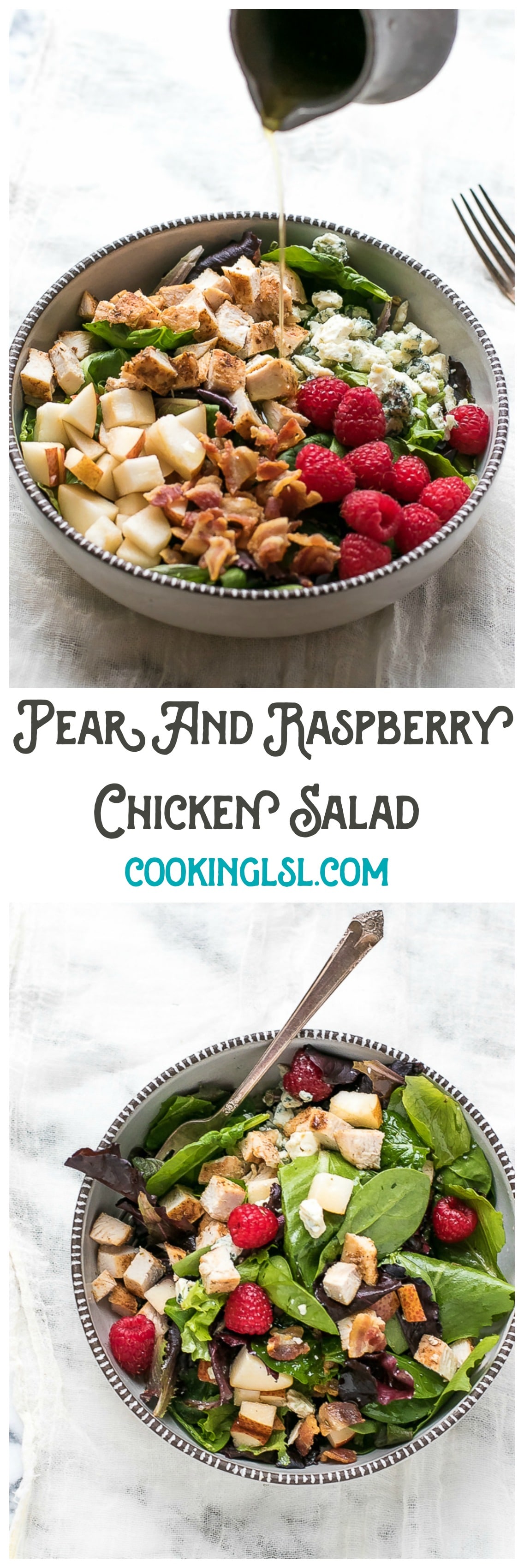 Pear And Raspberry Chicken Salad Recipe - Cooking LSL