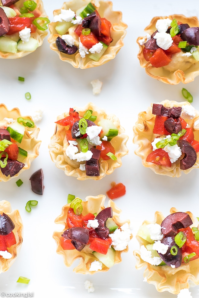 Savory Phyllo Cups Recipe - Mexican Flavored Appetizer