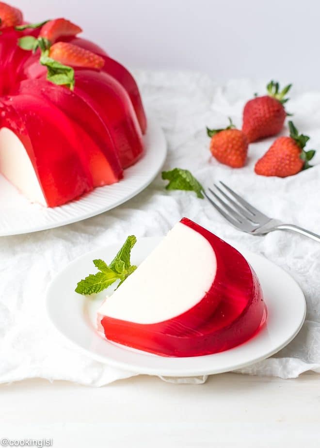 Milk Strawberry Jell-O Mold Bundt Recipe