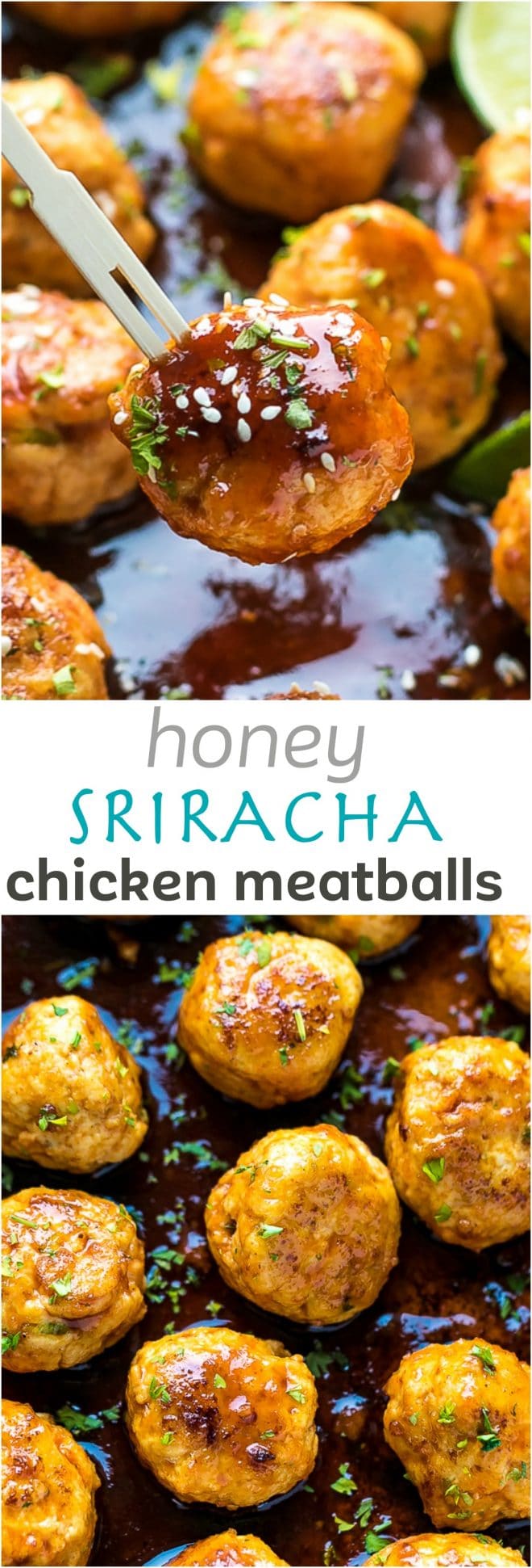 Honey Sriracha Chicken Meatballs Recipe