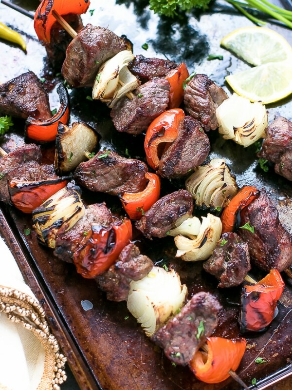 Easy Marinated Grilled Lamb kebabs
