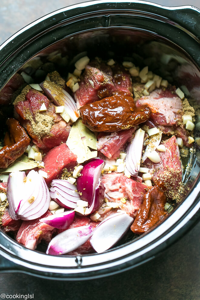 Easy Barbacoa Recipe - Slow Cooker - Cooking LSL