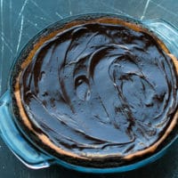 Ingredients for Dark Chocolate Pumpkin Pie With Chocolate Crust Recipe.