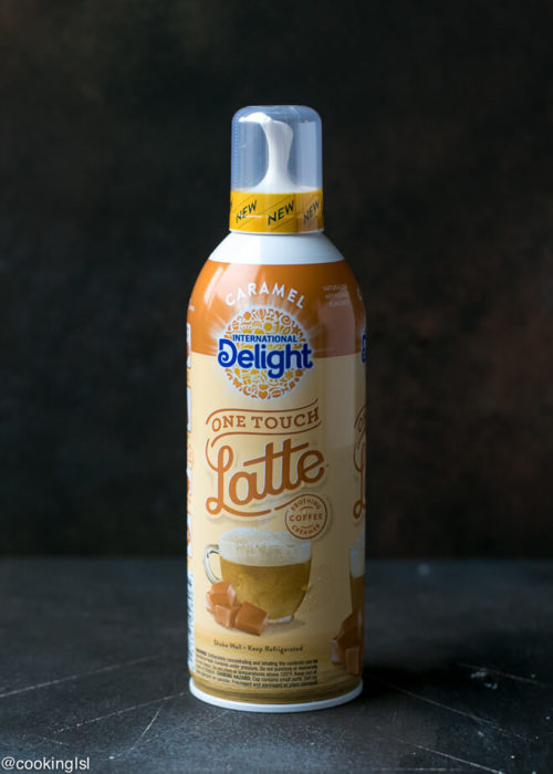 Baked French Toast Sticks Recipe. International Delight One Touch Latte Caramel.