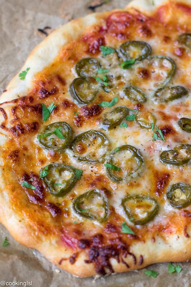 Canned Jalapeno Pizza Recipe . Cheesy, crispy pizza, made with canned peppers.