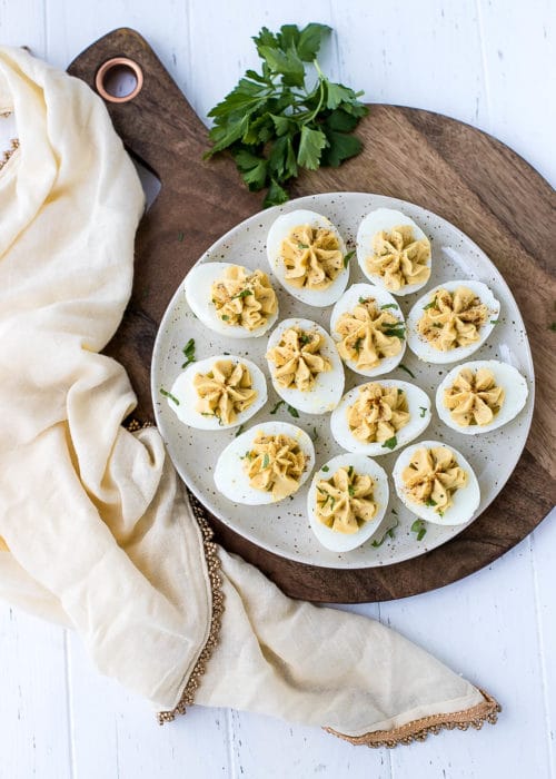 Hummus Deviled Eggs Recipe - Low Carb, Keto - Cooking LSL