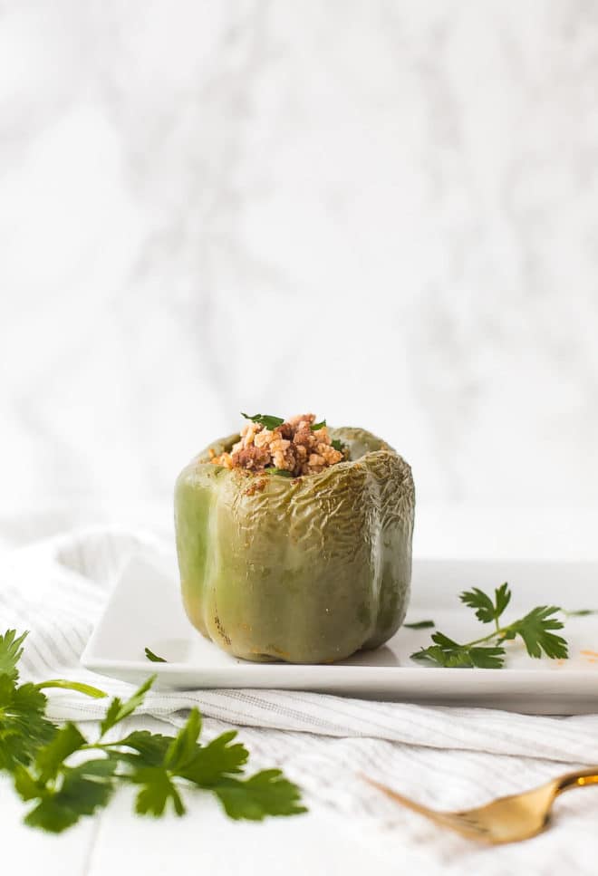 Keto Stuffed Peppers With Cauliflower Rice Recipe