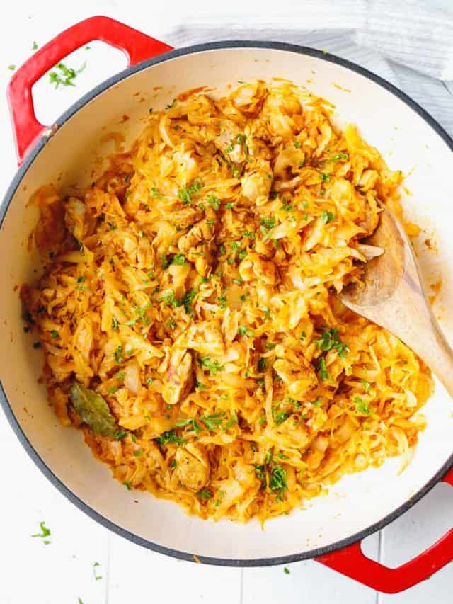 LowCarb Cabbage With Chicken Cooking LSL