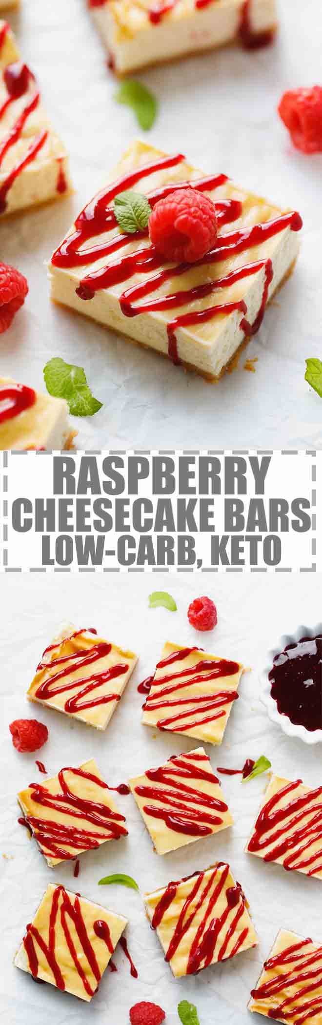 Raspberry Cheesecake Bars - Low-Carb, Keto, Gluten-Free ...