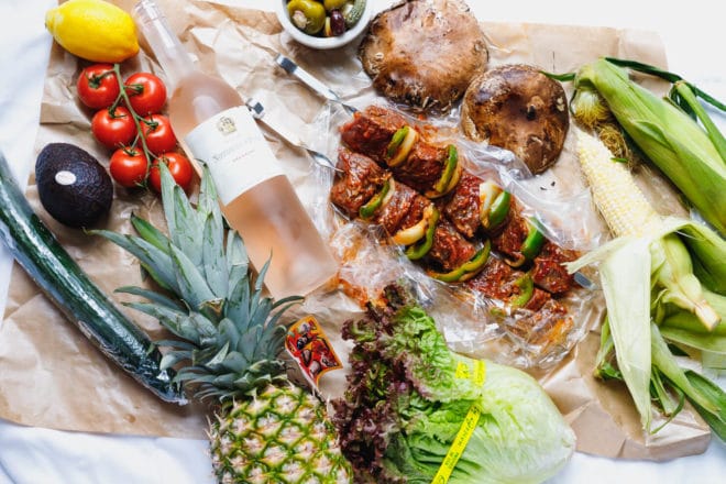 Grilled Pineapple and ingredients to make Father's Day Barbecue