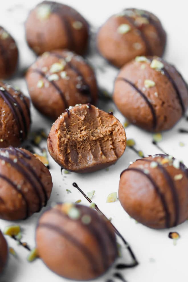 Low-Carb, Keto Chocolate Fat Bombs Recipe a cute taken into one