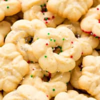 The best spritz cookies on a plate