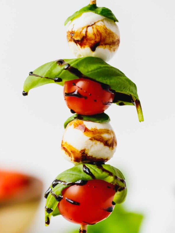 Caprese skewers on a stick