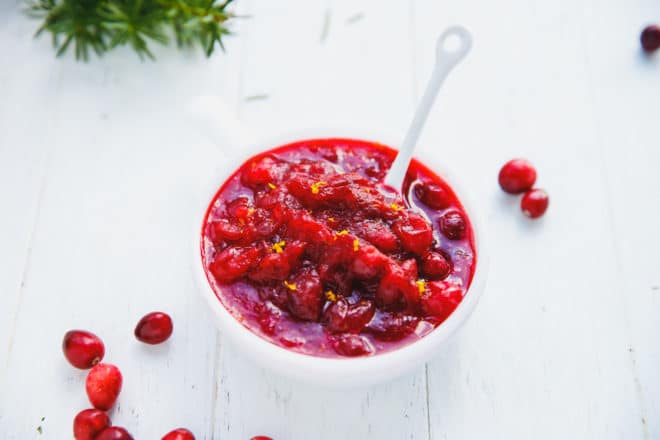 Sugar-free cranberry sauce, Keto in a bowl