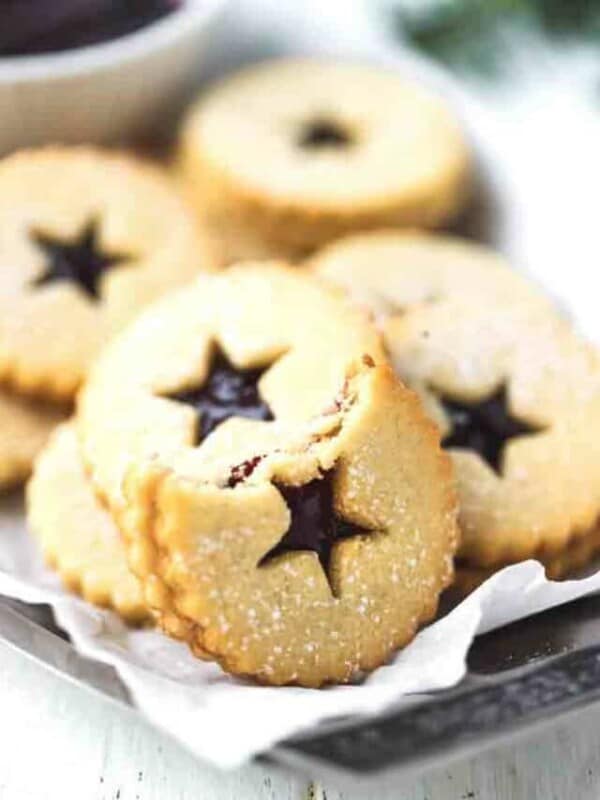 Keto Linzer Cookies With A Star