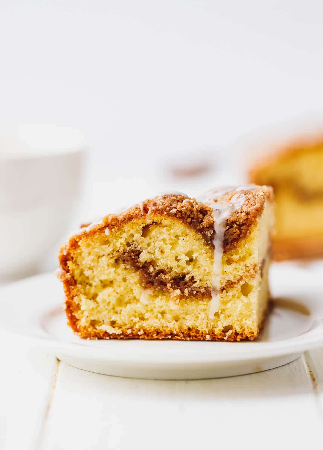 Cinnamon Roll Coffee Cake - The Happier Homemaker