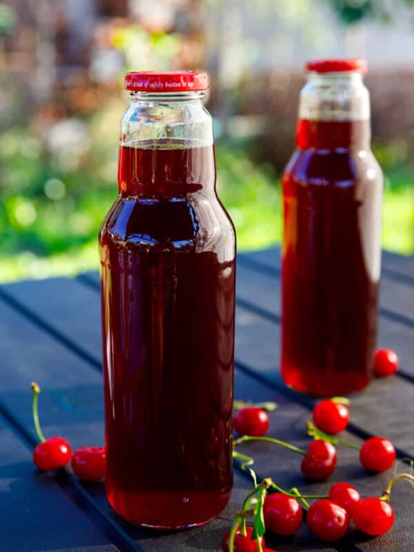 tart cherry juice concentrate in bottles