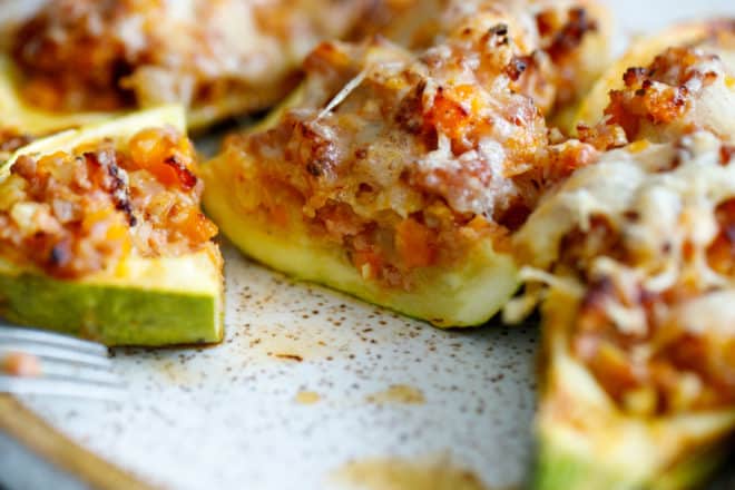 Easy Stuffed Zucchini Boats Recipe + Air Fryer Option - Cooking LSL