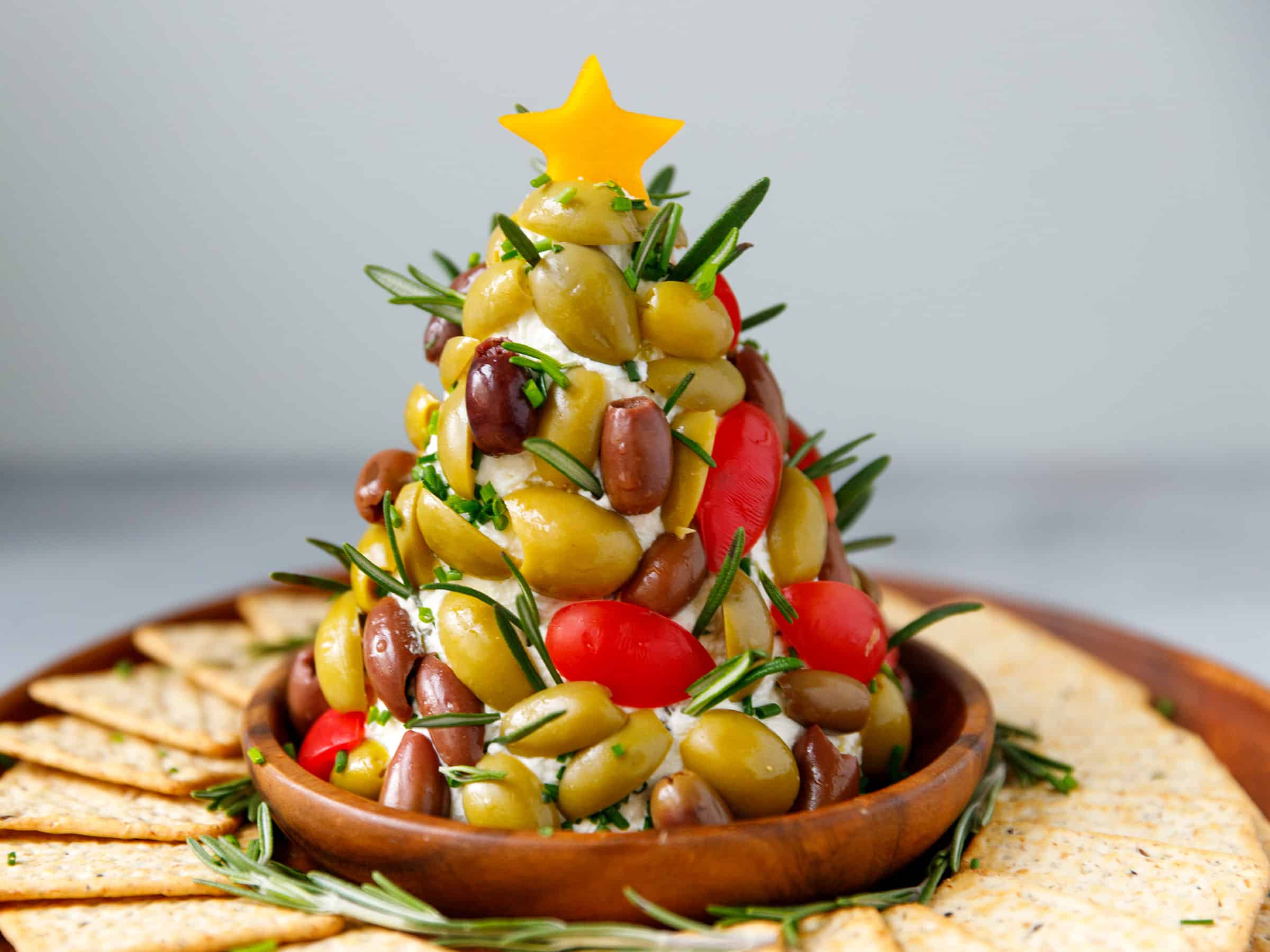 Christmas Tree Cheese Ball Appetizer Cooking Lsl