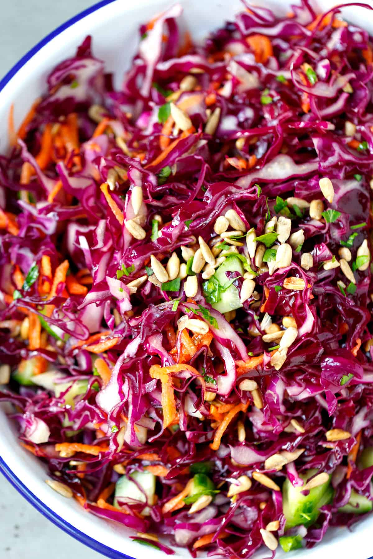 Easy Purple Cabbage Salad - Cooking LSL