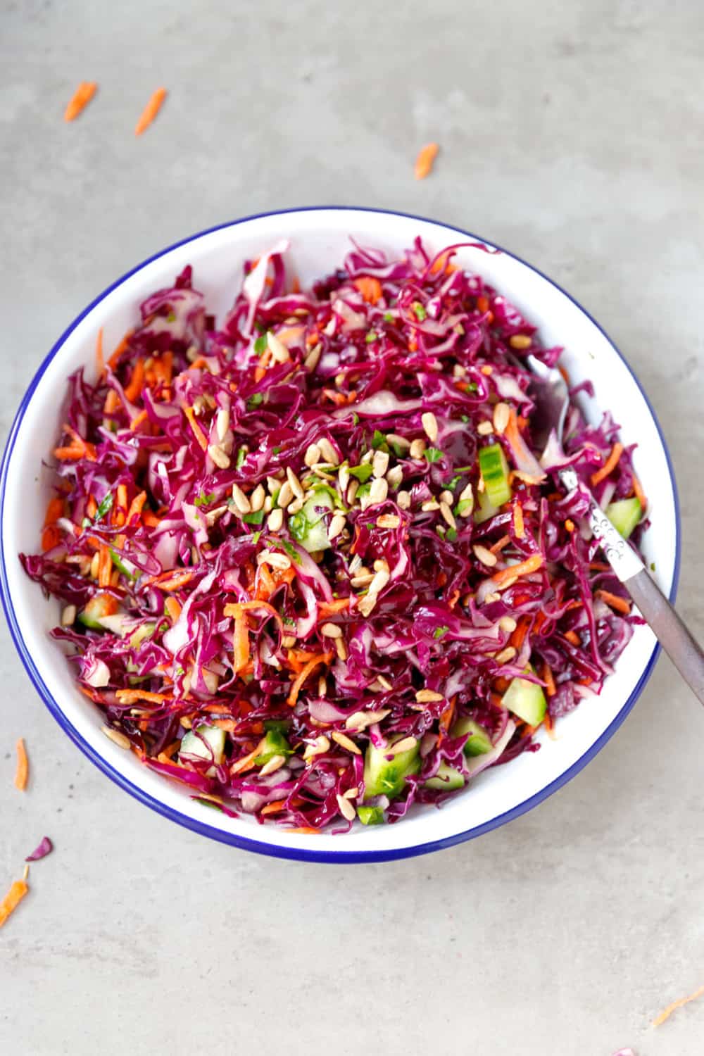 Easy Purple Cabbage Salad - Cooking LSL