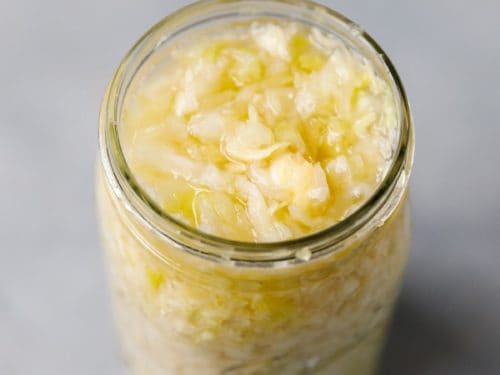pickled cabbage leaves