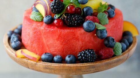 Watermelon Fruit Cake - Cooking LSL