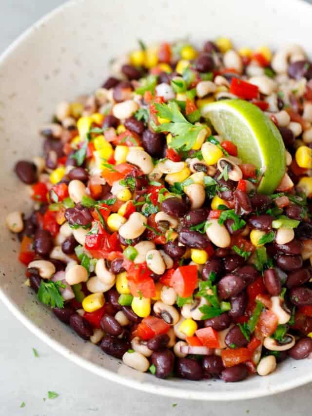 Cowboy caviar in a bowl