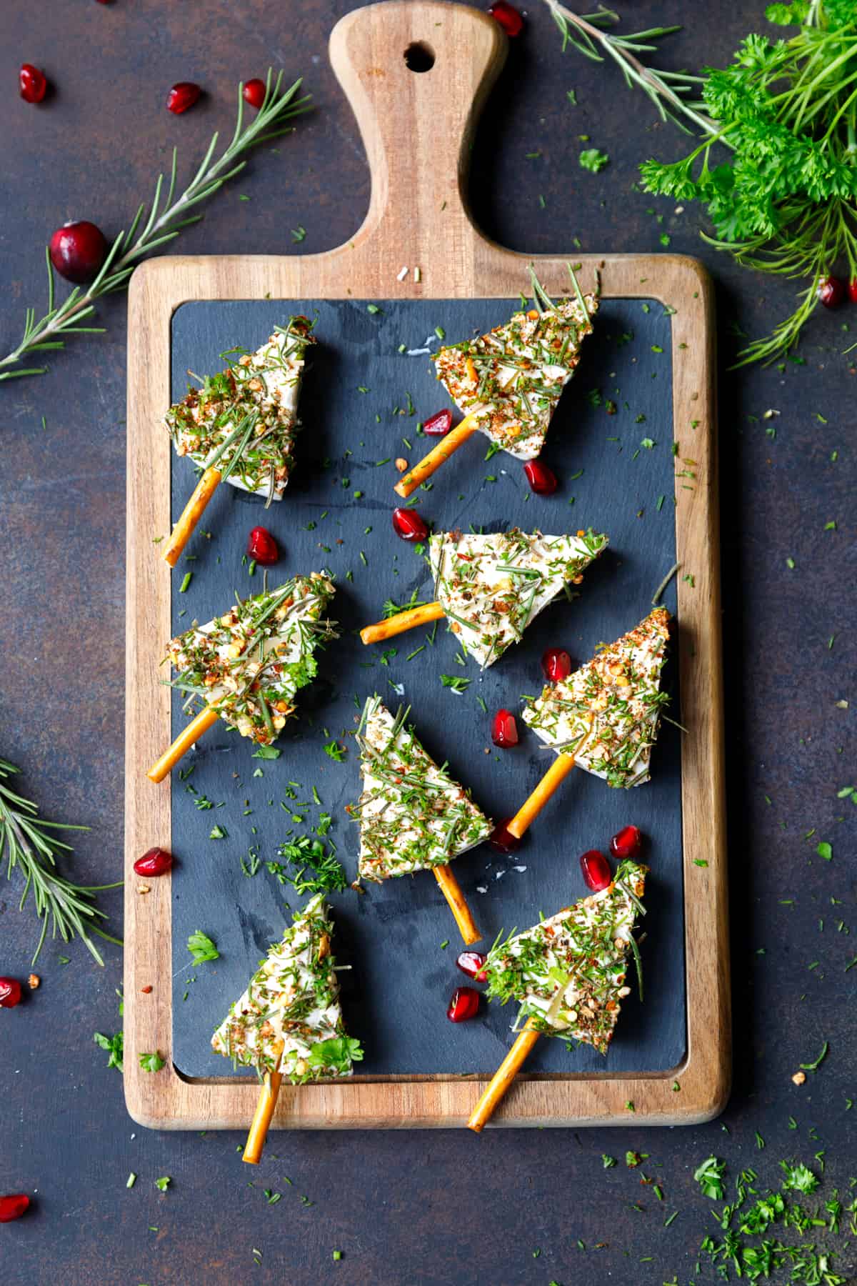 Cheese Wedge Christmas Trees - Cooking LSL