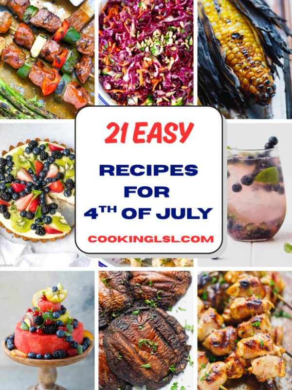 A recipe collection of summer, 4th of July worthy recipes from cookinglsl.