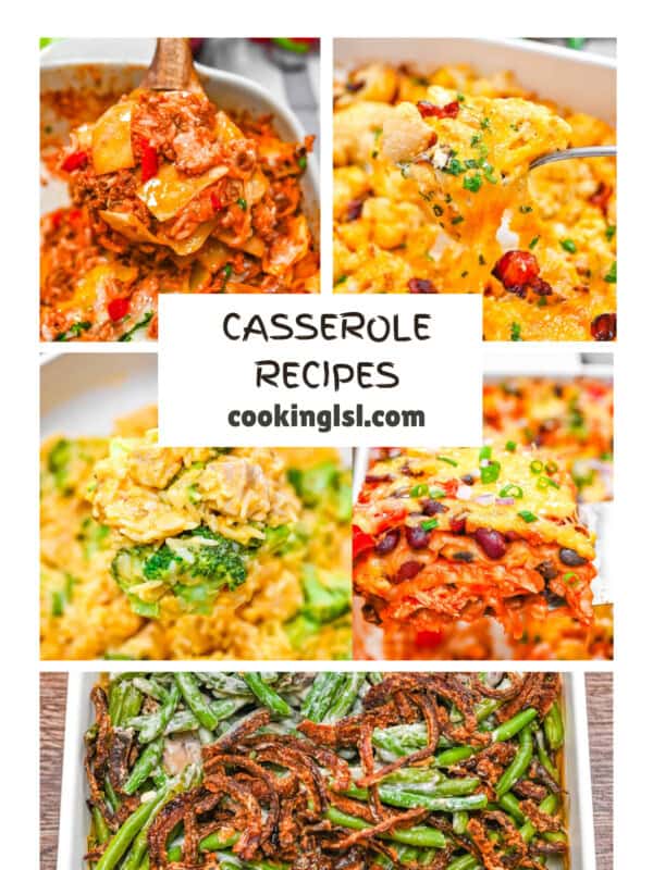 A recipe collection of 10 casserole recipes