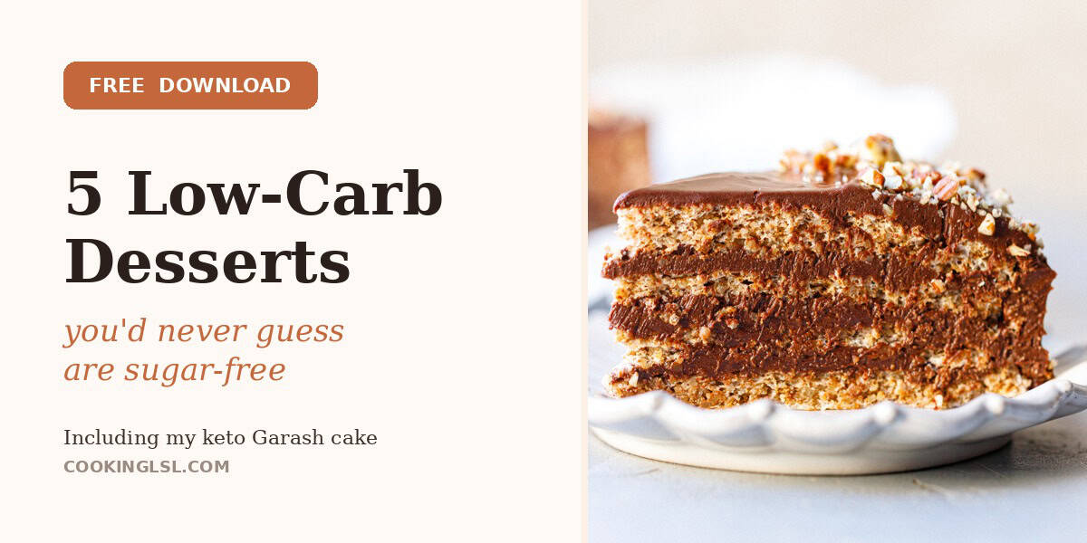 Free low-carb desserts — 5 sugar-free recipes from CookingLSL